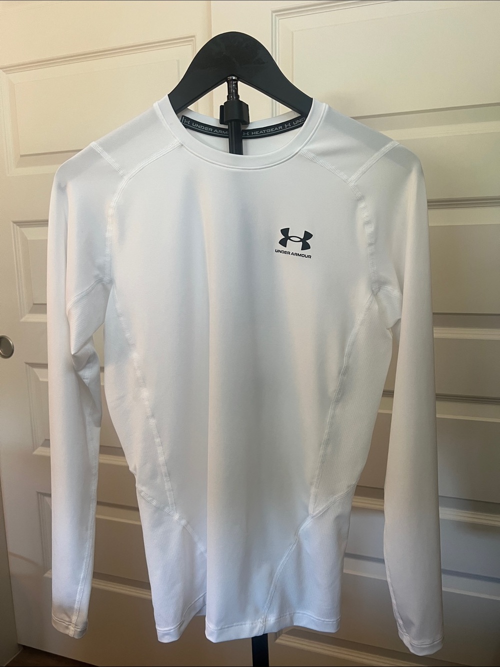 Under Armour White Long Sleeve Performance Compression Shirt
